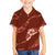 Aloha Hawaii Floral Tapa Family Matching Tank Maxi Dress and Hawaiian Shirt Patchwork Crimson - Polynesian Pride