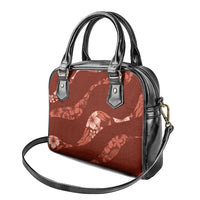 Aloha Hawaii Floral Tapa Shoulder Handbag Patchwork Crimson - Polynesian Pride