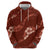Aloha Hawaii Floral Tapa Zip Hoodie Patchwork Crimson - Polynesian Pride