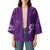 Aloha Hawaii Floral Tapa Kimono Patchwork Violet - Polynesian Pride