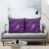 Aloha Hawaii Floral Tapa Pillow Cover Patchwork Violet - Polynesian Pride