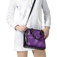 Aloha Hawaii Floral Tapa Shoulder Handbag Patchwork Violet - Polynesian Pride