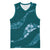 Aloha Hawaii Floral Tapa Basketball Jersey Patchwork Teal - Polynesian Pride