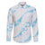 Aloha Hawaii Floral Tapa Family Matching Off Shoulder Maxi Dress and Hawaiian Shirt Patchwork Turquoise - Polynesian Pride