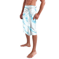 Aloha Hawaii Floral Tapa Lavalava Patchwork Turquoise - Polynesian Pride