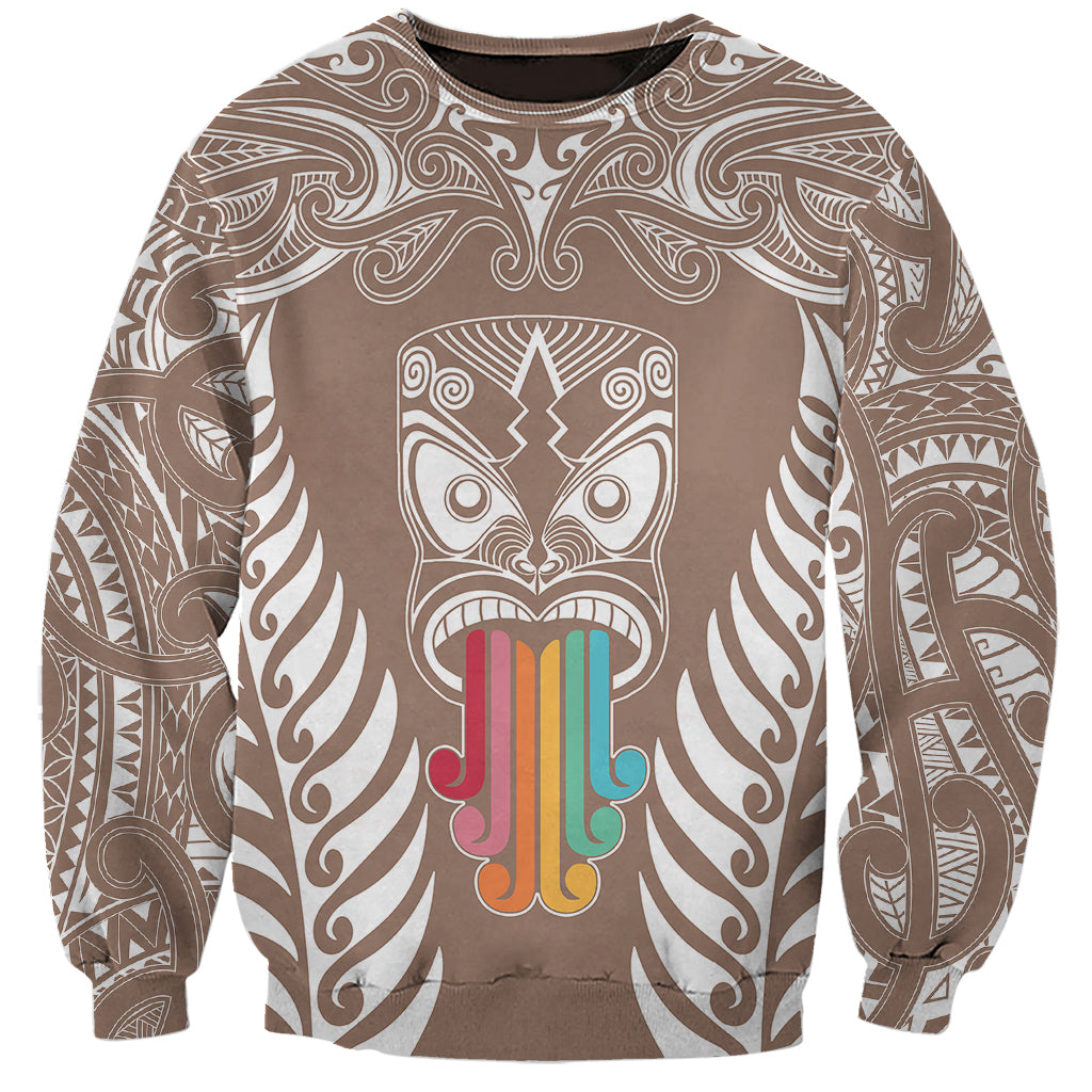 personalised-kia-kaha-te-reo-maori-sweatshirt-hei-tiki-mix-koru-brown