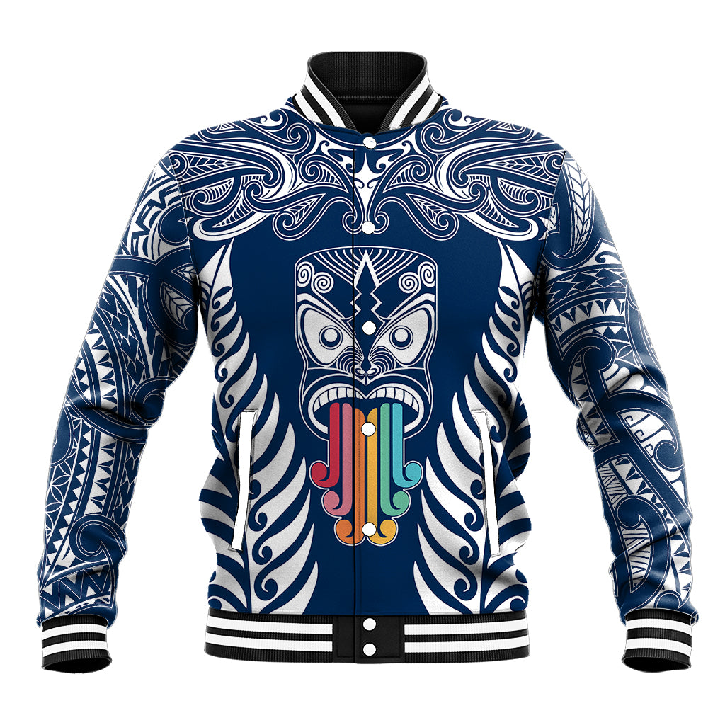 personalised-kia-kaha-te-reo-maori-baseball-jacket-hei-tiki-mix-koru-navy-blue
