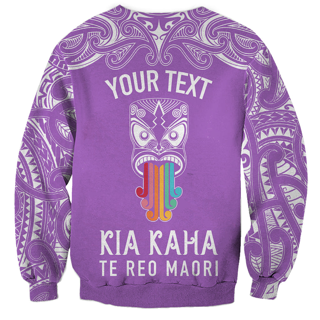 personalised-kia-kaha-te-reo-maori-sweatshirt-hei-tiki-mix-koru-purple