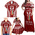 personalised-kia-kaha-te-reo-maori-family-matching-off-shoulder-maxi-dress-and-hawaiian-shirt-hei-tiki-mix-koru-red