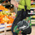 Outrigger Canoe Black Grocery Bag On The Waves