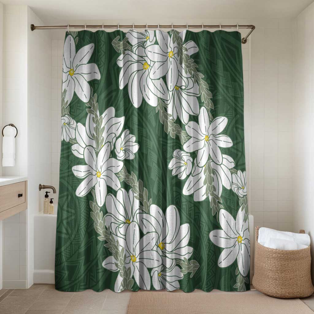Ia Orana Tahiti Tiare Bathroom Set Sage Green Lei - Polynesian Pride