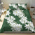 Ia Orana Tahiti Tiare Bedding Set Sage Green Lei - Polynesian Pride