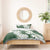 Ia Orana Tahiti Tiare Bedding Set Sage Green Lei - Polynesian Pride