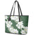 Ia Orana Tahiti Tiare Leather Tote Bag Sage Green Lei - Polynesian Pride