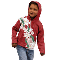 Ia Orana Tahiti Tiare Kid Hoodie Crimson Lei LT7 - Polynesian Pride