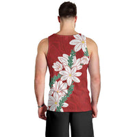 Ia Orana Tahiti Tiare Men Tank Top Crimson Lei - Polynesian Pride