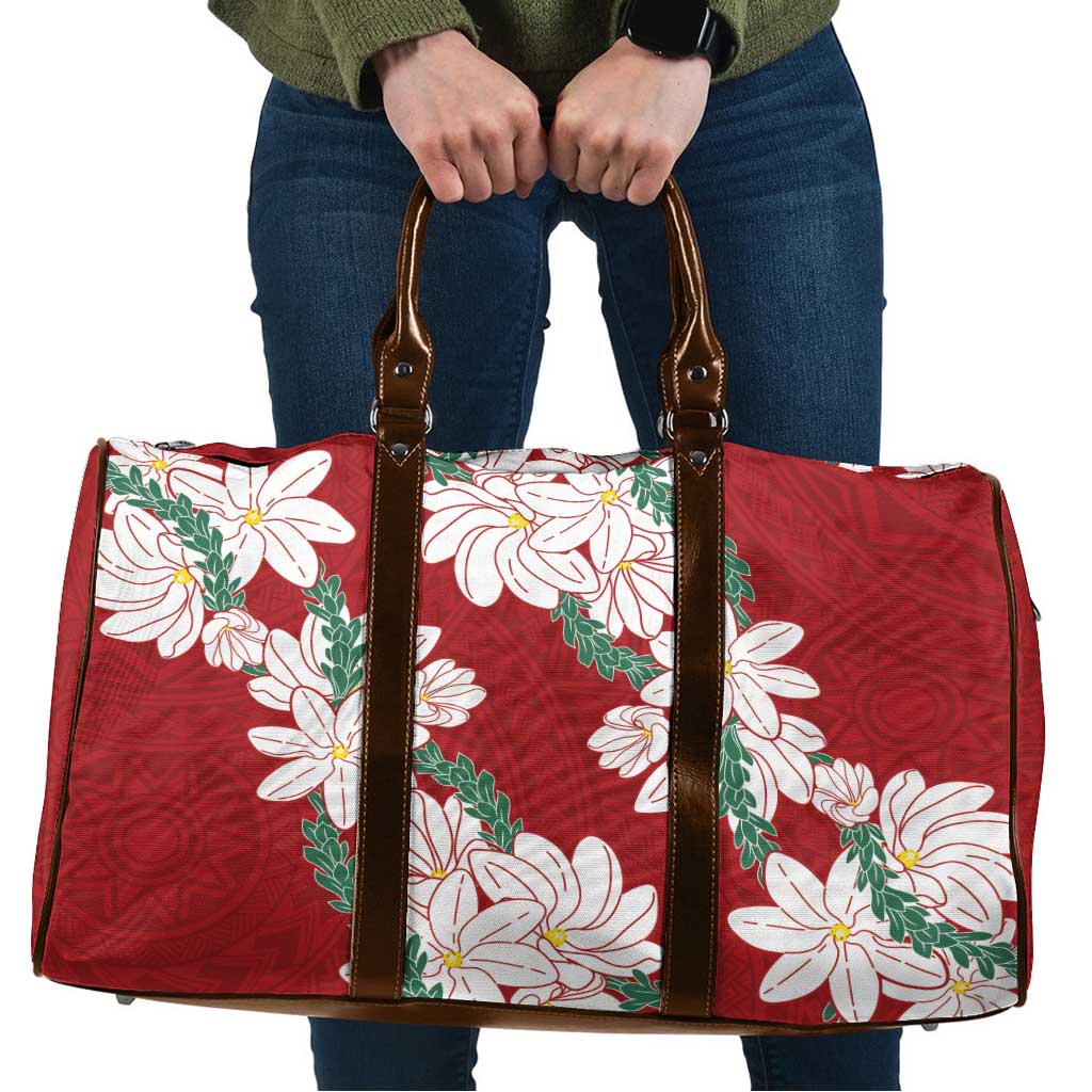 Ia Orana Tahiti Tiare Travel Bag Crimson Lei - Polynesian Pride