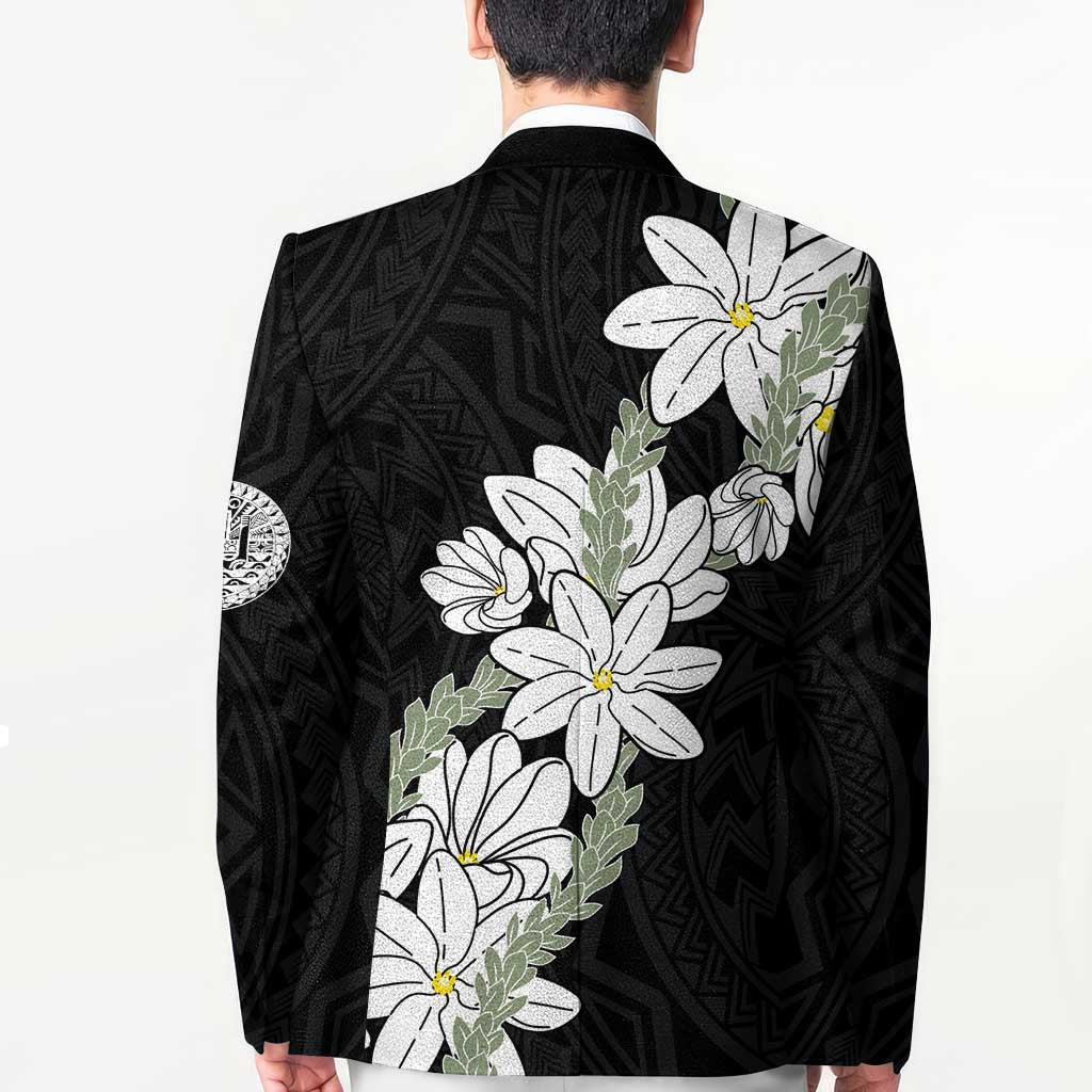 Ia Orana Tahiti Tiare Blazer Black Lei - Polynesian Pride
