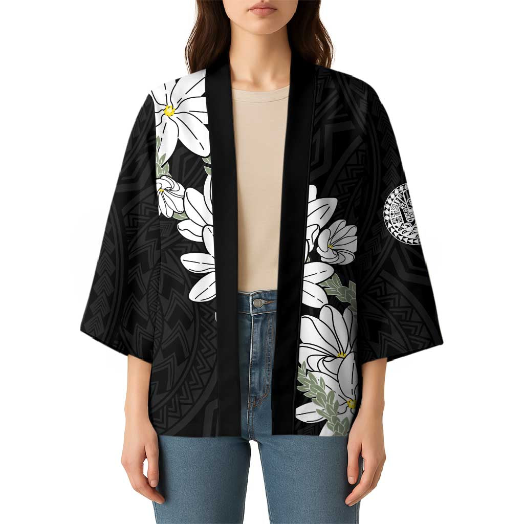 Ia Orana Tahiti Tiare Kimono Black Lei - Polynesian Pride