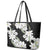 Ia Orana Tahiti Tiare Leather Tote Bag Black Lei - Polynesian Pride