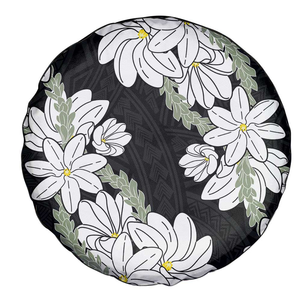 Ia Orana Tahiti Tiare Spare Tire Cover Black Lei LT7 - Polynesian Pride