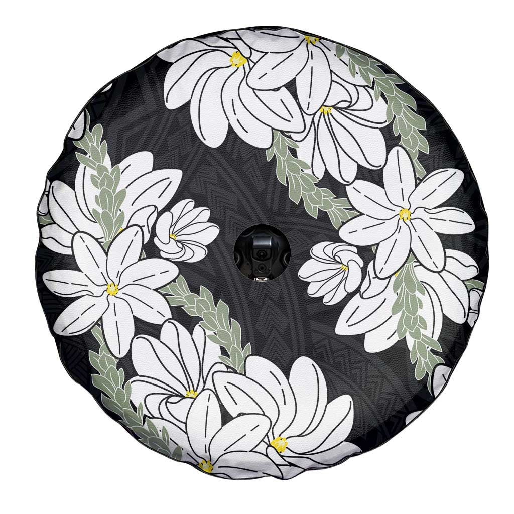 Ia Orana Tahiti Tiare Spare Tire Cover Black Lei LT7 - Polynesian Pride