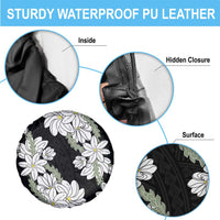 Ia Orana Tahiti Tiare Spare Tire Cover Black Lei LT7 - Polynesian Pride