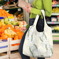 Ia Orana Tahiti Tiare Grocery Bag Lemon Yellow Lei - Polynesian Pride