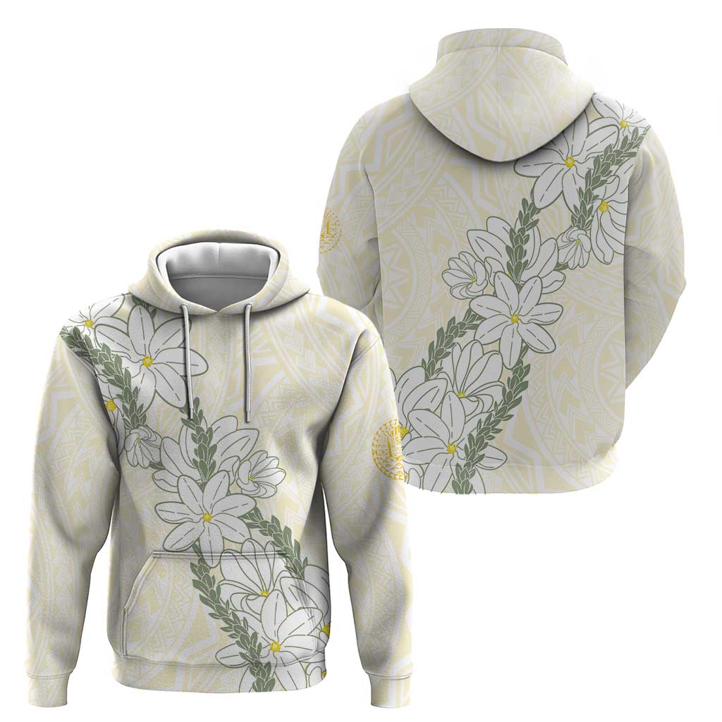 Ia Orana Tahiti Tiare Hoodie Lemon Yellow Lei - Polynesian Pride