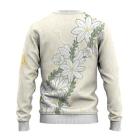 Ia Orana Tahiti Tiare Ugly Christmas Sweater Lemon Yellow Lei LT7 - Polynesian Pride
