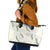 Ia Orana Tahiti Tiare Leather Tote Bag Lemon Yellow Lei - Polynesian Pride