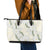 Ia Orana Tahiti Tiare Leather Tote Bag Lemon Yellow Lei - Polynesian Pride