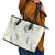 Ia Orana Tahiti Tiare Leather Tote Bag Lemon Yellow Lei - Polynesian Pride