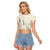 Ia Orana Tahiti Tiare Raglan Cropped T Shirt Lemon Yellow Lei - Polynesian Pride