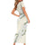 Ia Orana Tahiti Tiare Short Sleeve Bodycon Dress Lemon Yellow Lei - Polynesian Pride
