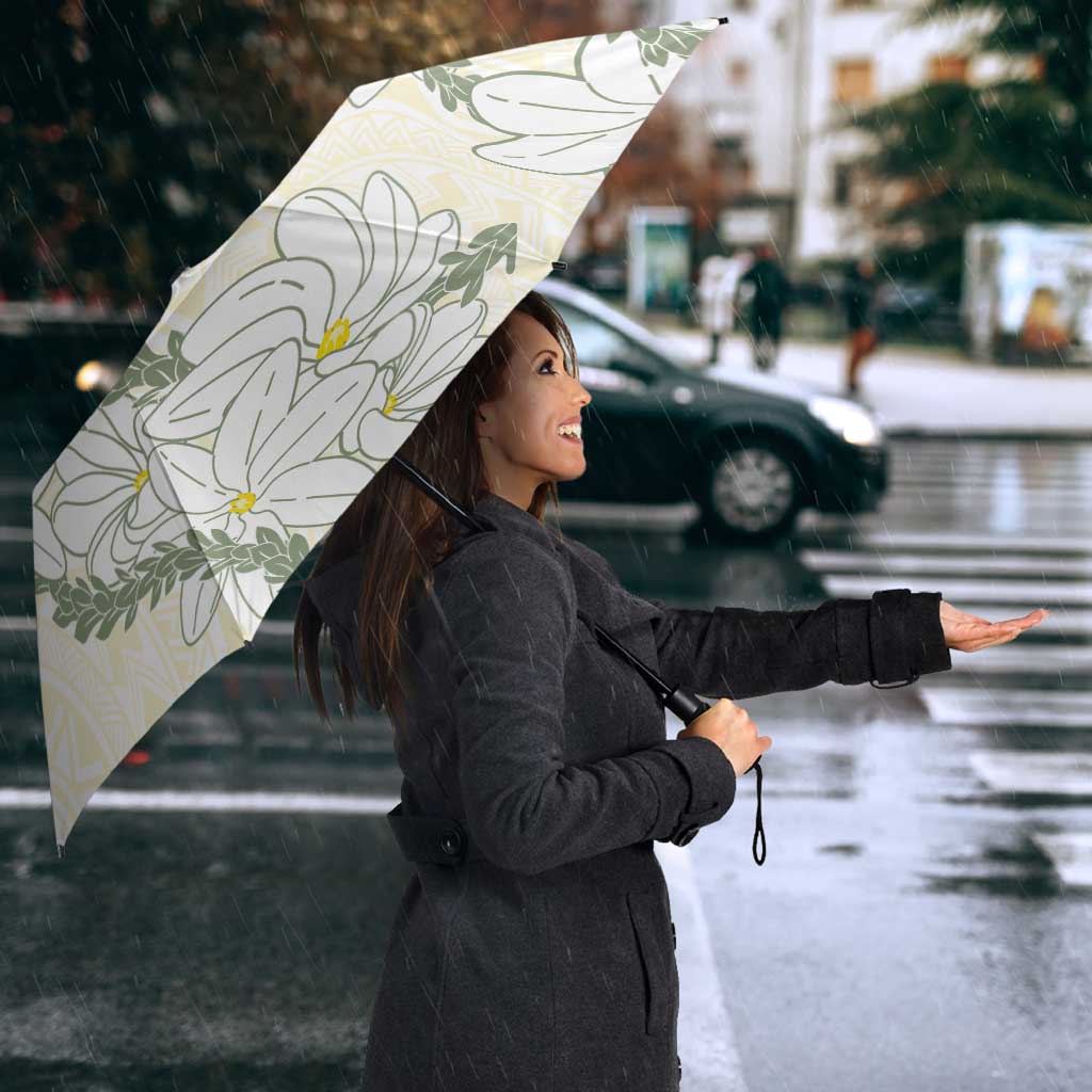 Ia Orana Tahiti Tiare Umbrella Lemon Yellow Lei - Polynesian Pride