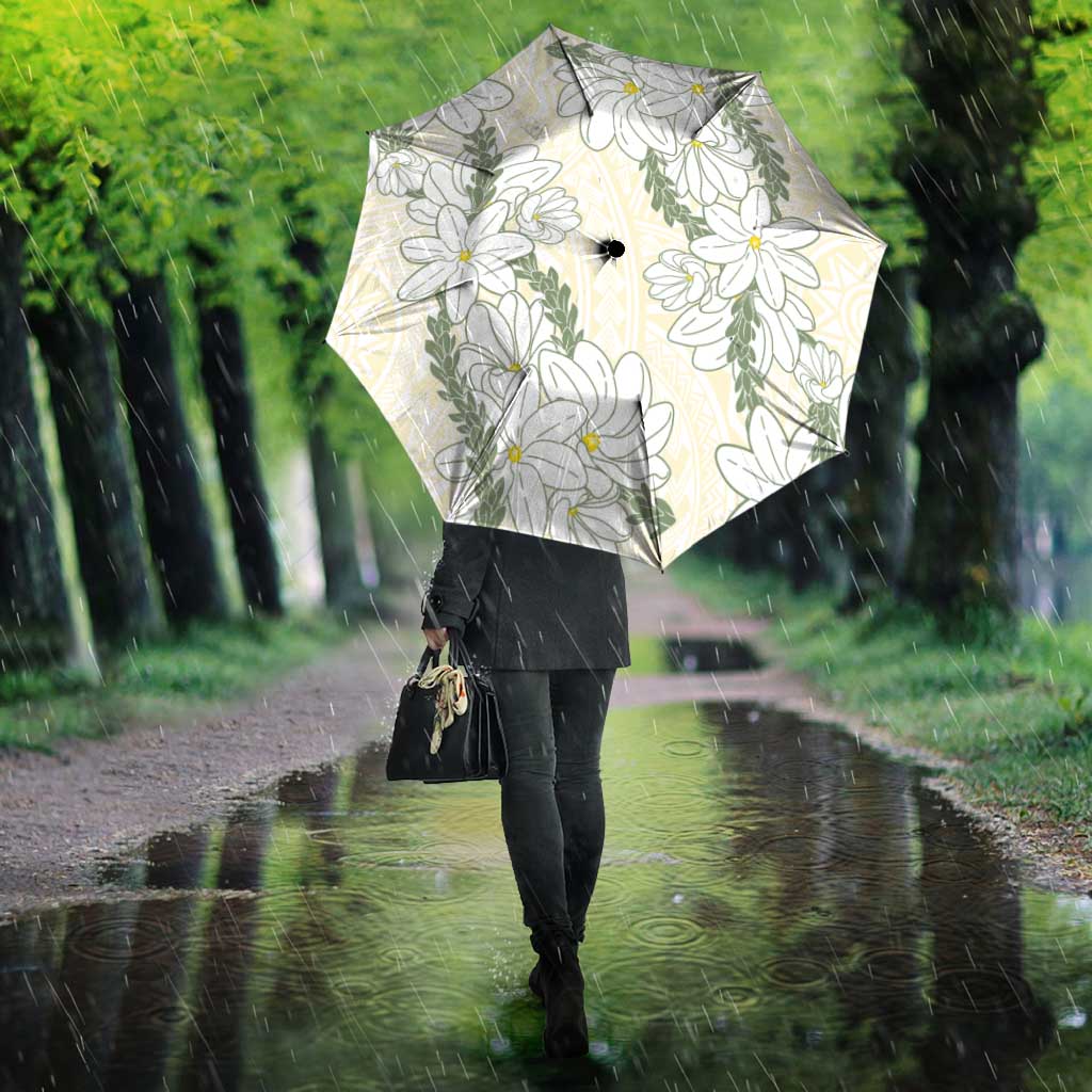 Ia Orana Tahiti Tiare Umbrella Lemon Yellow Lei - Polynesian Pride