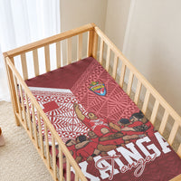 Mate Ma'a Tonga Ngatu Baby Bed Cover Kainga - Sipi Tau LT7 - Polynesian Pride