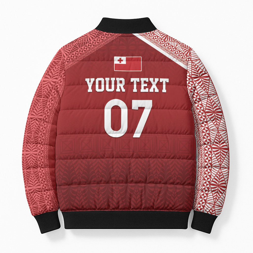 Mate Ma'a Tonga Custom Ngatu Bomber Puffer Jacket Kainga - Sipi Tau LT7 - Polynesian Pride