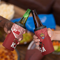 Mate Ma'a Tonga Ngatu 4 in 1 Can Cooler Tumbler Kainga - Sipi Tau LT7 - Polynesian Pride