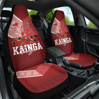 Mate Ma'a Tonga Ngatu Car Seat Cover Kainga - Sipi Tau LT7 One Size Red - Polynesian Pride