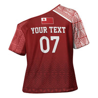Mate Ma'a Tonga Custom Ngatu Cross Shoulder Shirt Kainga - Sipi Tau LT7 - Polynesian Pride