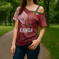 Mate Ma'a Tonga Custom Ngatu Cross Shoulder Shirt Kainga - Sipi Tau LT7 - Polynesian Pride