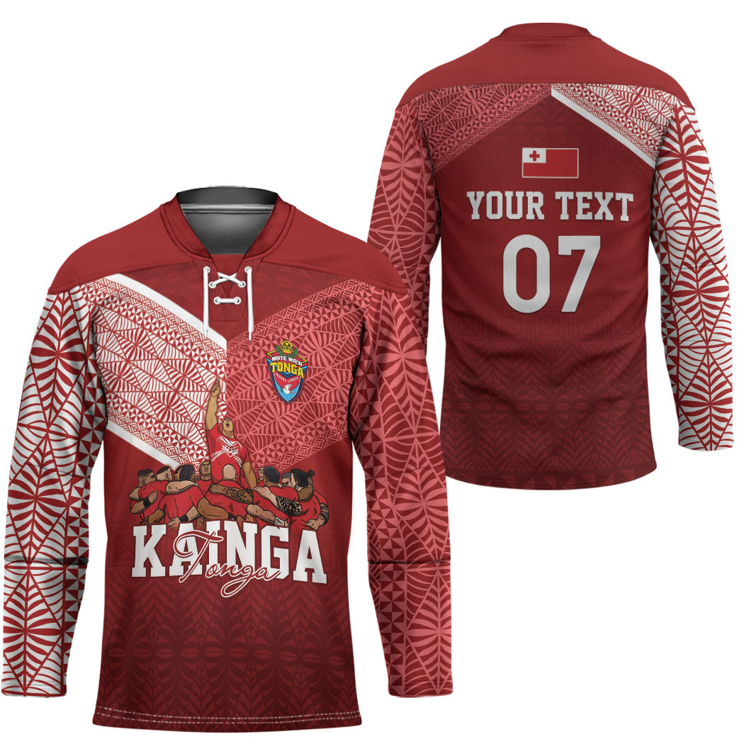 Mate Ma'a Tonga Custom Ngatu Hockey Jersey Kainga - Sipi Tau LT7 - Polynesian Pride