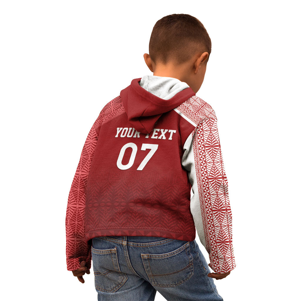 Mate Ma'a Tonga Custom Ngatu Kid Hoodie Kainga - Sipi Tau LT7 - Polynesian Pride