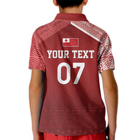 Mate Ma'a Tonga Custom Ngatu Kid Polo Shirt Kainga - Sipi Tau LT7 - Polynesian Pride