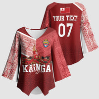 Mate Ma'a Tonga Custom Ngatu Kimono Sleeve Blouse Kainga - Sipi Tau LT7 - Polynesian Pride