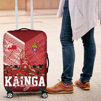 Mate Ma'a Tonga Ngatu Luggage Cover Kainga - Sipi Tau LT7 Red - Polynesian Pride
