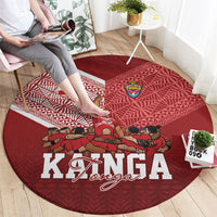 Mate Ma'a Tonga Ngatu Round Carpet Kainga - Sipi Tau LT7 - Polynesian Pride
