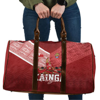 Mate Ma'a Tonga Ngatu Travel Bag Kainga - Sipi Tau LT7 Red - Polynesian Pride